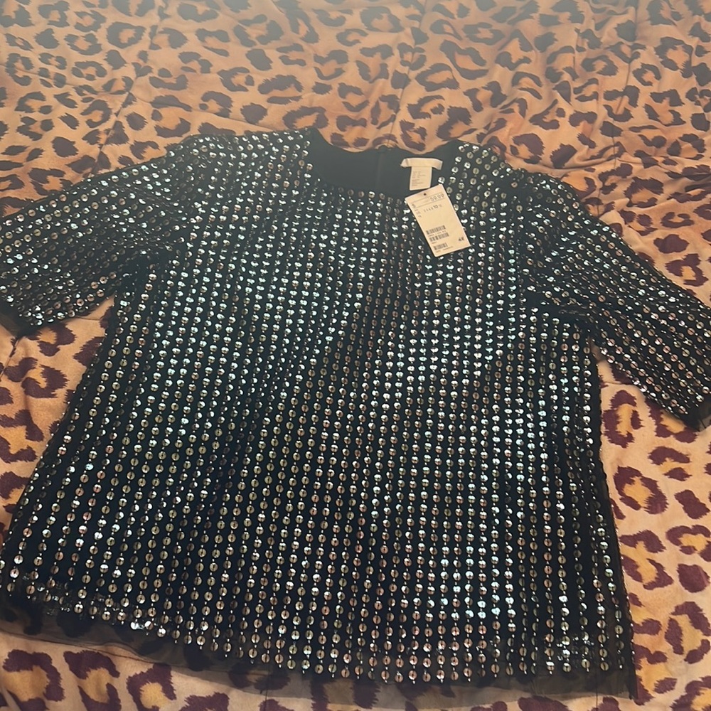 Black dressy shirt size10